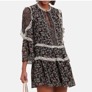 Ulla Johnson | Essie Floral Silk Mini Dress Size 4